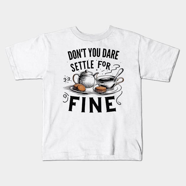 Tea and biscuit for biscuit lovers Kids T-Shirt by CachoGlorious